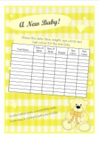 Free Printable Baby Shower Games; Guess the Weight